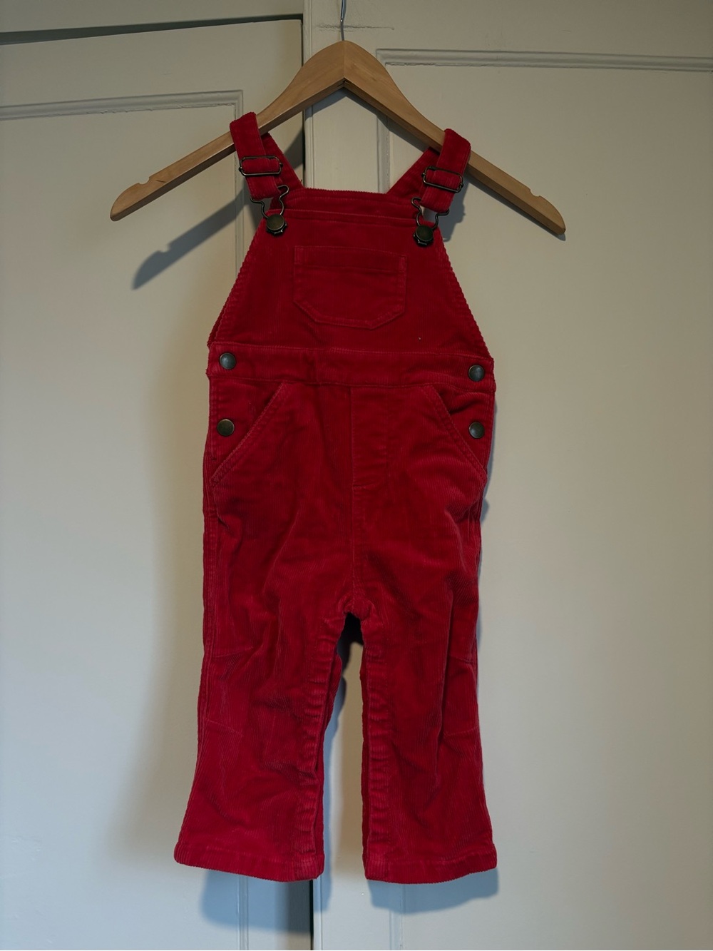 Hanna Andersson Red Corduroy Overalls